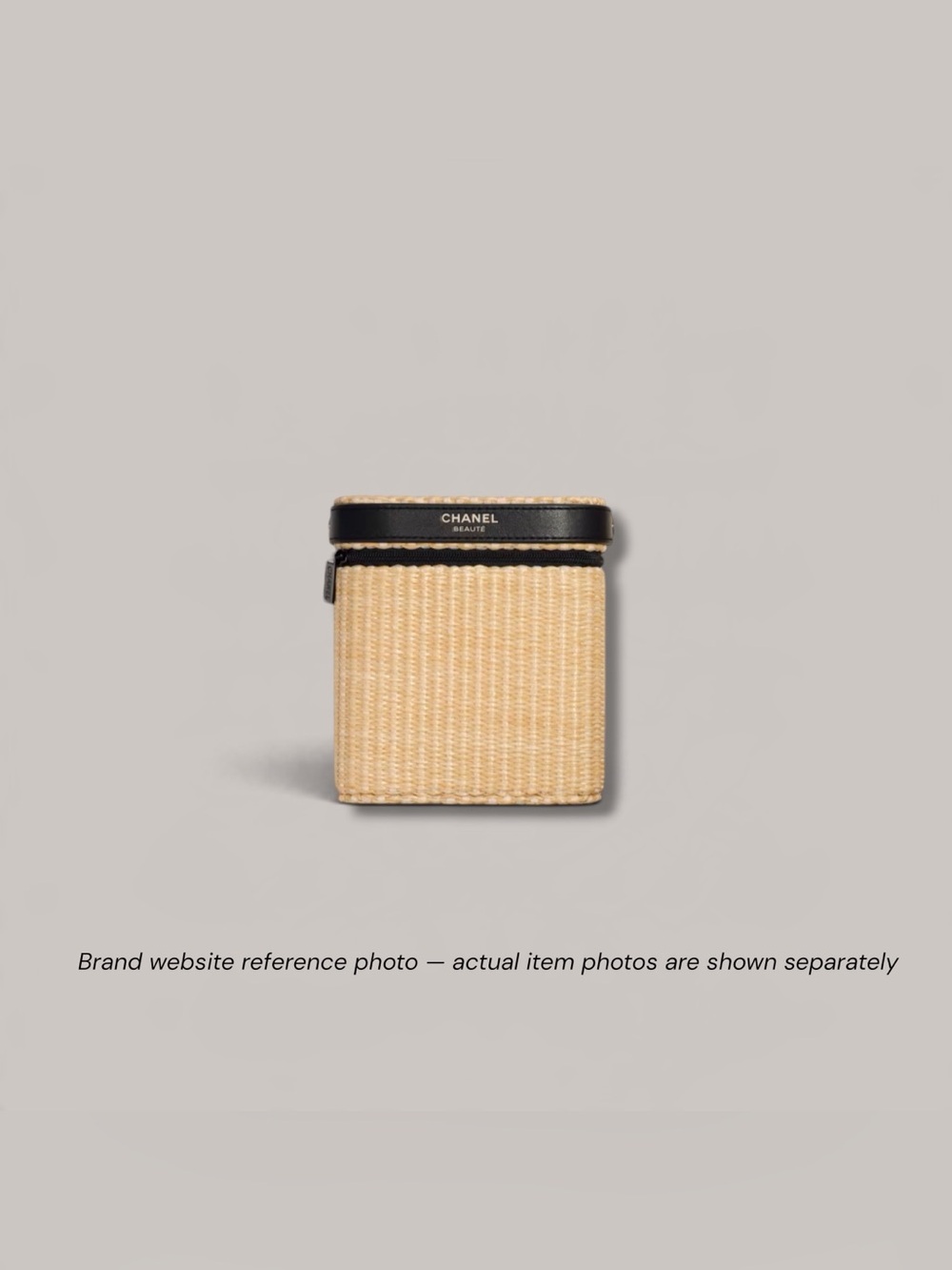 CHANEL Beauté GWP Woven Vanity Crossbody Case w/ Gold Chain Strap – Used